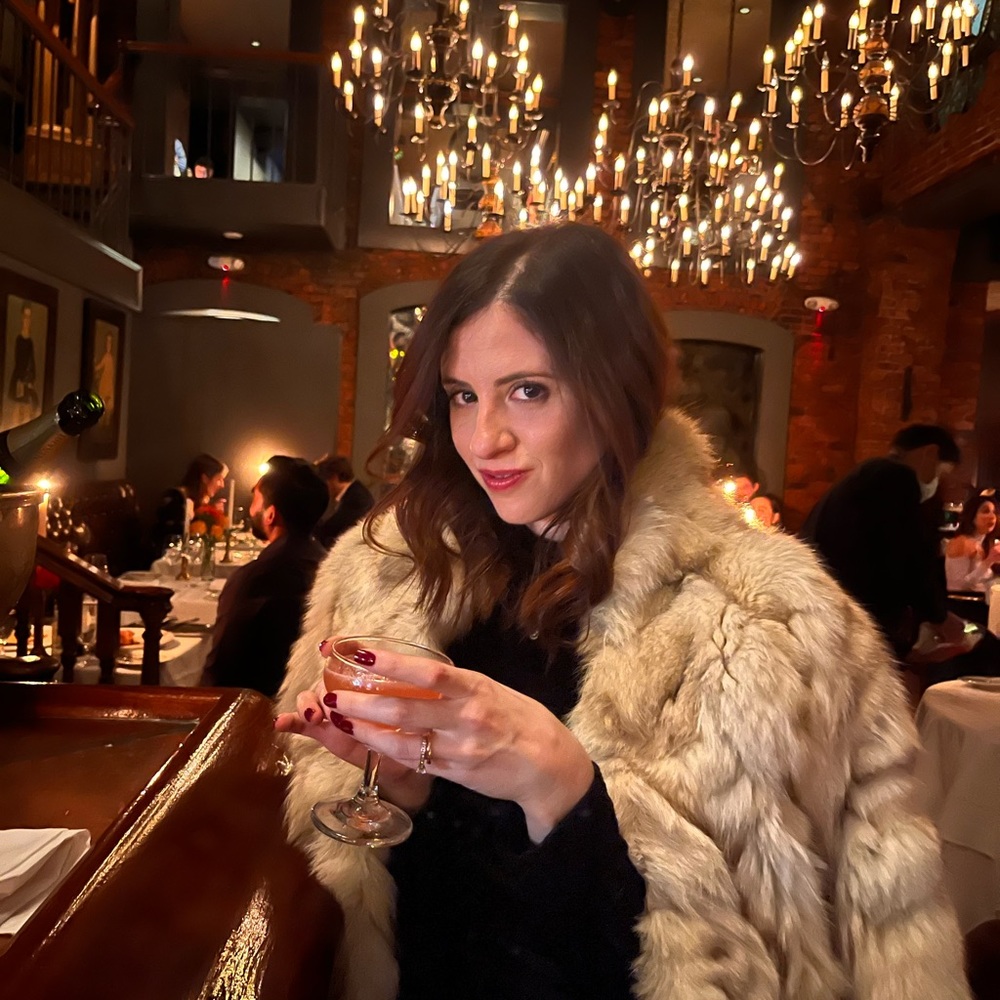 Vintage genuine fur coat from Greece